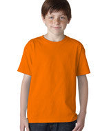 5000B Gildan Heavy Cotton&trade; Youth T-Shirt Safety Orange (50/50)