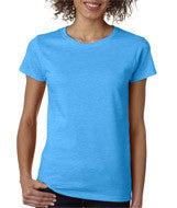5000L Gildan Heavy Cotton&trade; Ladies' T-Shirt Heather Sapphire (50/50)