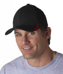 Flexfit - V-Flex Swoosh Cap - 5006 Black/_red