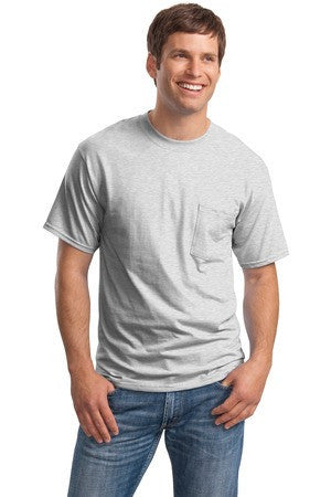 Hanes Beefy-T - 100% Cotton T-Shirt with Pocket. 5190 Ash*