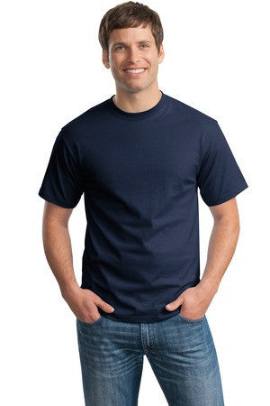 Hanes - Tagless 100% Cotton T-Shirt.  5250 Navy