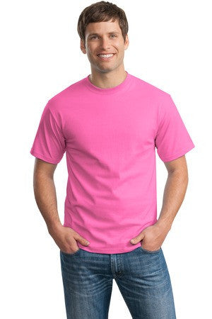 Hanes - Tagless 100% Cotton T-Shirt.  5250 Pink
