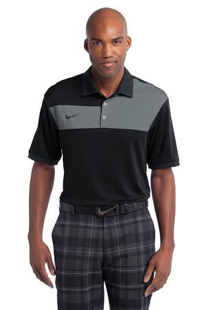 Nike Golf Dri-FIT Sport Colorblock Polo. 527806 Black/ Flint Grey/ Black