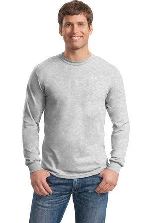     Gildan - Heavy Cotton   100% Cotton Long Sleeve T-Shirt.  5400 Ash