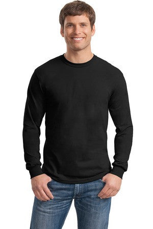     Gildan - Heavy Cotton   100% Cotton Long Sleeve T-Shirt.  5400 Black