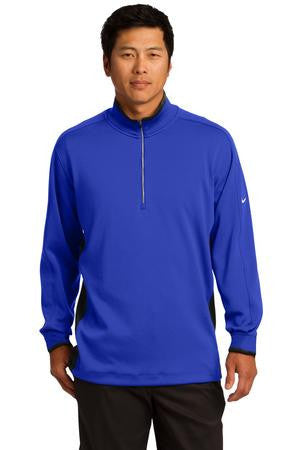 Nike Golf Dri-FIT 1/2-Zip Cover-Up. 578673 Game Royal/ Black/ White