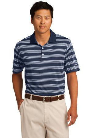 Nike Golf Dri-FIT Tech Stripe Polo. 578677 Midnight navy