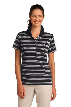 Nike Golf Ladies Dri-FIT Tech Stripe Polo. 578678 Black