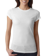 6000L Next Level Ladies' Poly/Cotton Tee White