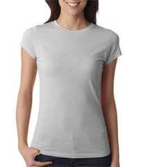 6000L Next Level Ladies' Poly/Cotton Tee Silver (90/10)