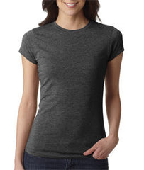 6000L Next Level Ladies' Poly/Cotton Tee Charcoal