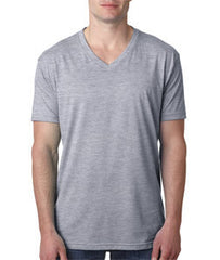 6240 Next Level Men's CVC V-Neck Tee Dark Heather Grey (60/40)