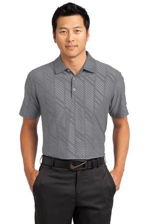 Nike Golf Dri-FIT Embossed Polo. 632412 Dark grey