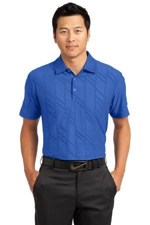 Nike Golf Dri-FIT Embossed Polo. 632412 Storm blue
