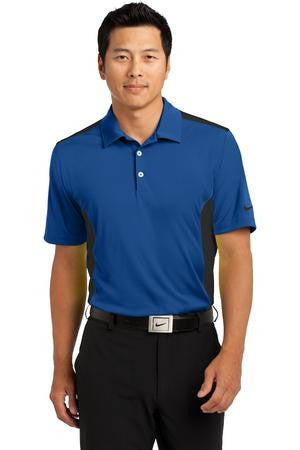 Nike Golf Dri-FIT Engineered Mesh Polo. 632418 Gym blue/ black