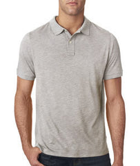 6420 Next Level Men's Slub Polo Light Grey