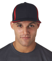 6599 Flexfit̴å¬ Cool & Dry Sport Twill Cap Black/ Red