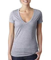 6640 Next Level The CVC Deep V Dark Heather Grey (60/40)
