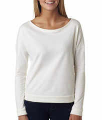 6931 Next Level The Terry Long-Sleeve Scoop Tee White