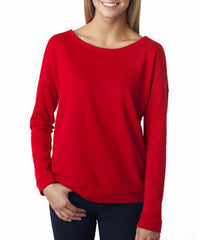 6931 Next Level The Terry Long-Sleeve Scoop Tee Red