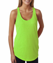 6933 Next Level The Racerback Terry Tank Neon Heather Green