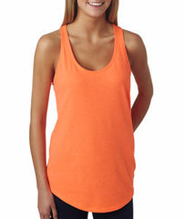 6933 Next Level The Racerback Terry Tank Neon Heather Orange