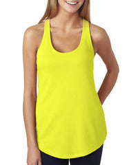 6933 Next Level The Racerback Terry Tank Neon Yellow