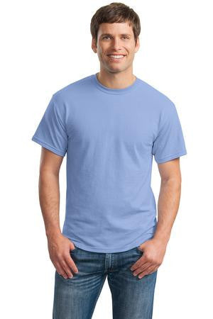 Gildan - DryBlend 50 Cotton/50 Poly T-Shirt. 8000 Carolina Blue