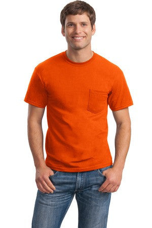 Gildan - DryBlend 50 Cotton/50 Poly Pocket T-Shirt. 8300 Orange