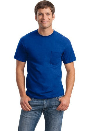 Gildan - DryBlend 50 Cotton/50 Poly Pocket T-Shirt. 8300 Royal