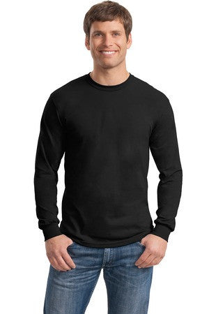Gildan - DryBlend 50 Cotton/50 Poly Long Sleeve T-Shirt. 8400 Black