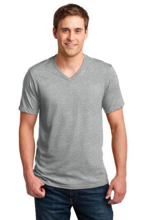 Anvil 100% Ring Spun Cotton V-Neck T-Shirt. 982 Heather Grey