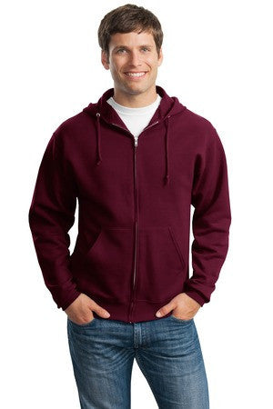 JERZEES - NuBlend Full-Zip Hooded Sweatshirt.  993M Maroon