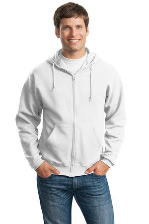 JERZEES - NuBlend Full-Zip Hooded Sweatshirt.  993M White