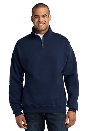 JERZEES - 1/4-Zip Cadet Collar Sweatshirt. 995M Navy
