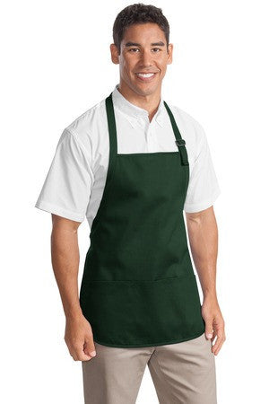 Port Authority Medium Length Apron with Pouch Pockets.  A510 Hunter