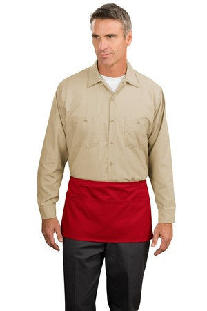Port Authority Waist Apron with Pockets.  A515 Red