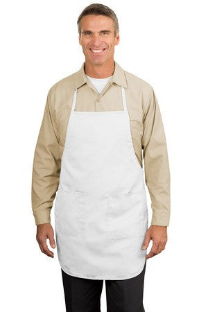 Port Authority Full Length Apron.  A520 White