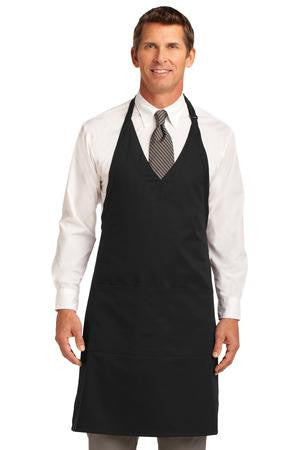 Port Authority Easy Care Tuxedo Apron with Stain Release. A704 Black