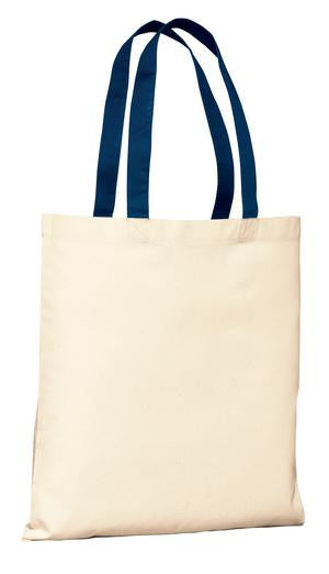 Port & Company - Budget Tote.  B150 Natural/navy