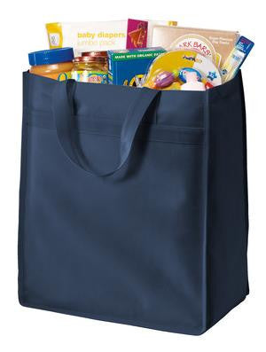 Port & Company Standard Polypropylene Grocery Tote. B159 Navy