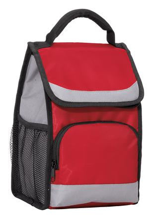 Port Authority Flap Lunch Cooler. BG116 Red