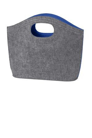 Port Authority Felt Hobo Tote. BG403 Royal/ Felt Grey