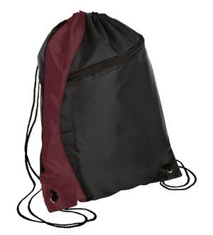 Port & Company -  Colorblock Cinch Pack. BG80 Maroon/black