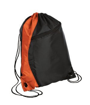 Port & Company -  Colorblock Cinch Pack. BG80 Orange/black