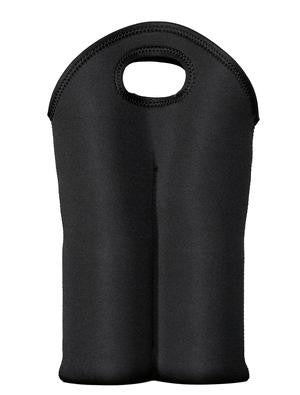 Port Authority Neoprene Dual Bottle Wine Tote. BG901 Black