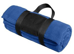 Port Authority Fleece Blanket with Carrying Strap. BP20 True royal