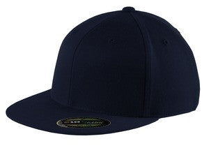 Port Authority Flexfit Flat Bill Cap. C808 Navy