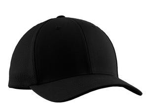 Port Authority Flexfit Mesh Back Cap. C812 Black/black