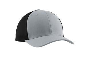 Port Authority Flexfit Mesh Back Cap. C812 Silver/black